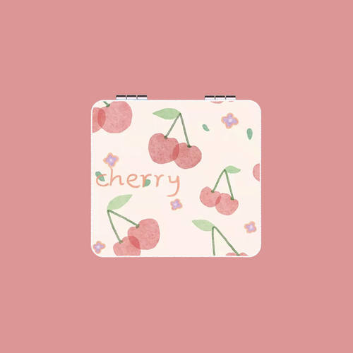 水果随身小镜子ins学生小镜子随身带少女补妆翻盖镜子可折叠化妆