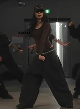 正品速发 Treemingbird 做旧jennie同款毛边宽松直筒休闲裤牛仔裤