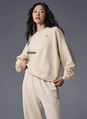 正品速发 yaga经典基础款长袖卫衣瑜伽服宽松休闲百搭运动上衣