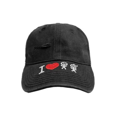 爱心刺绣LOGO休闲棒球帽男女