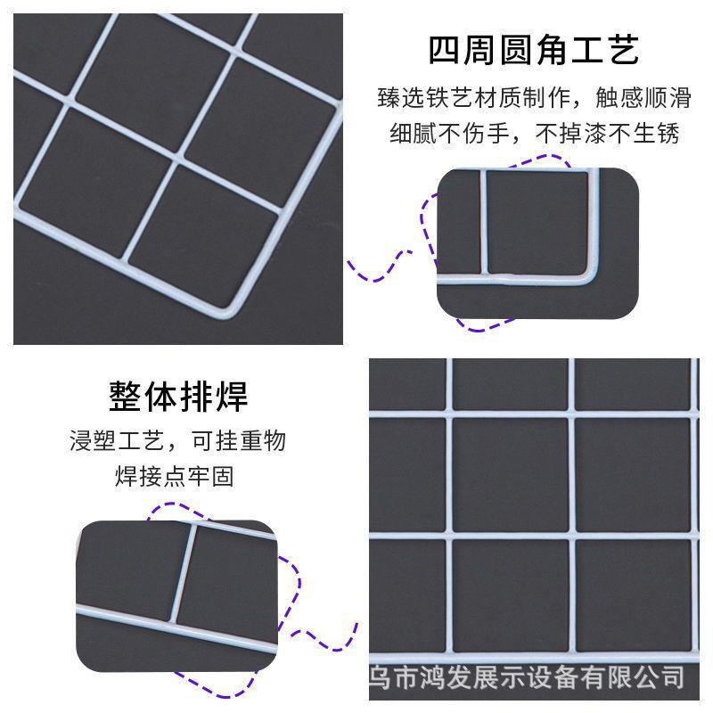 [工厂直销]鸿发浸塑网片 铁丝网 网格架超市货架挂网挂钩