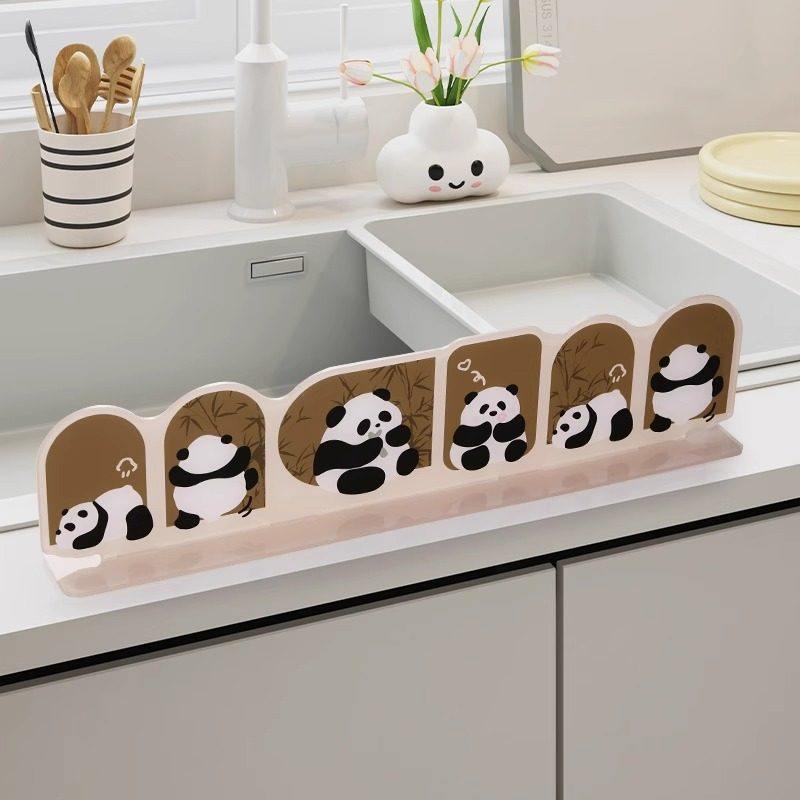 卡通厨房水池挡水板洗手台盆洗衣池浴室挡水条防溅水挡板水槽挡板