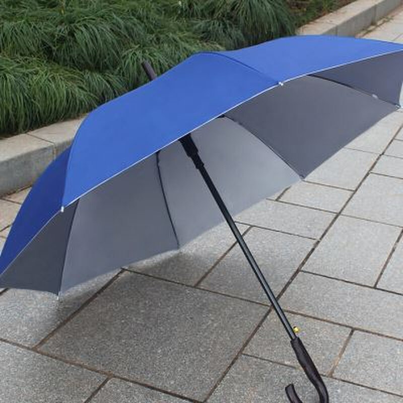8骨弯把长柄遮阳商务晴雨伞定做加大广告伞定制礼品印字Y印刷logo