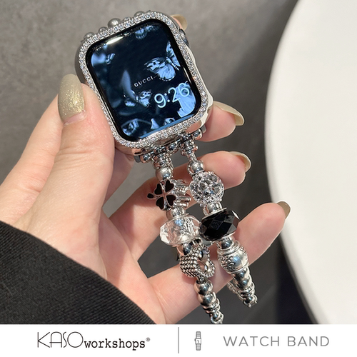 幸运珠水晶高级感金属表链