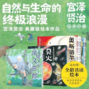宫泽贤治经典珍藏第1-3辑全10册宫泽贤治代表著作中小生典藏级绘本作品全龄共度文学与美学的熏陶尊重生命与自然启蒙绘本