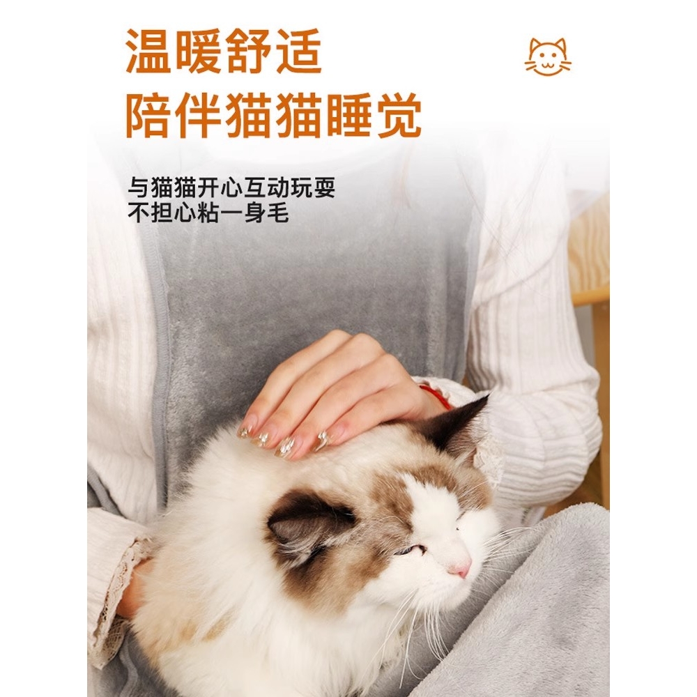 宠物撸猫神器胸前围裙防粘毛防抓猫咪衣服装猫围兜抱猫服猫猫用品