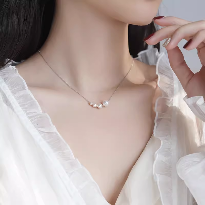 巴黎【设计师纯手作】925银珍珠项链·高级感·锁骨链·永不褪色
