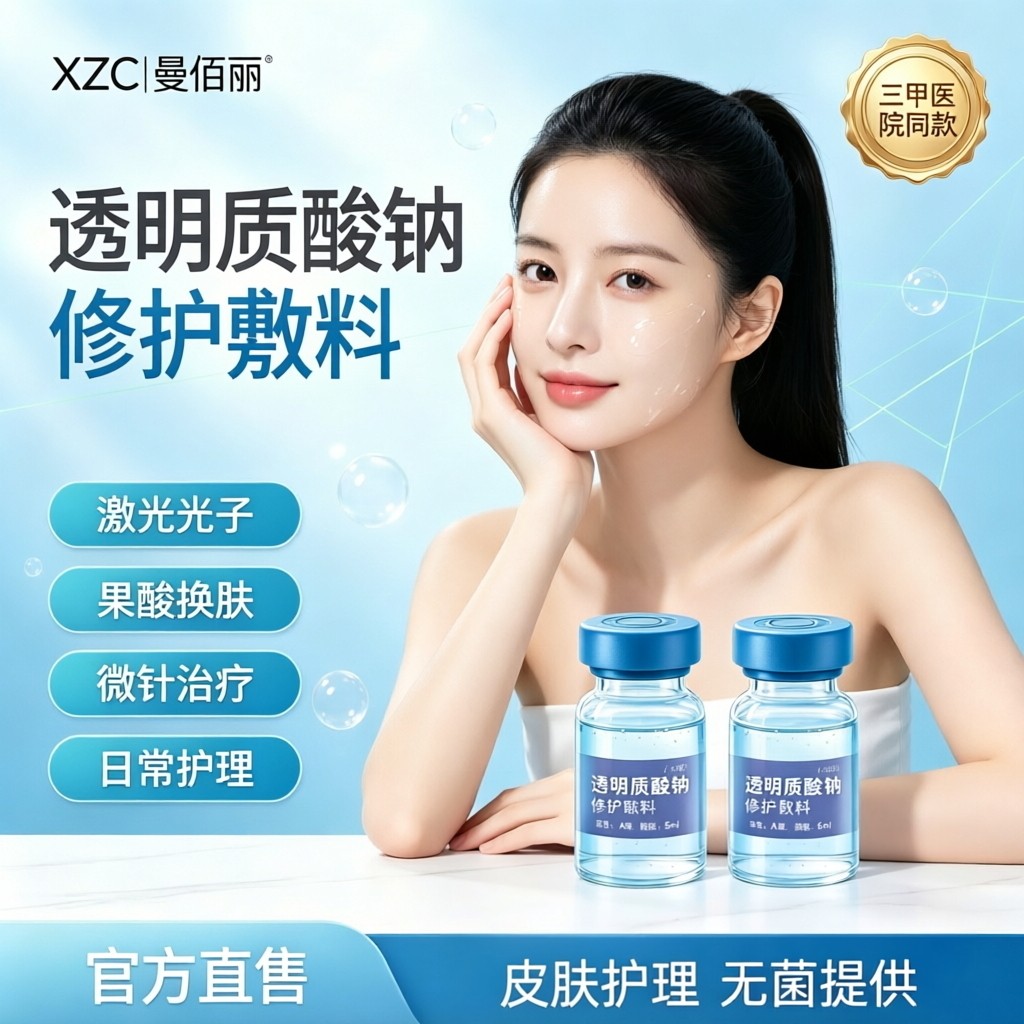透明质酸钠修护敷料精华液微整形术后创面日常护理果酸换肤无菌