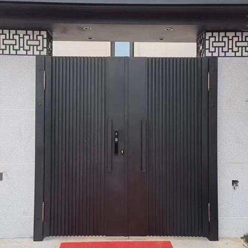新款简约风格铝合金庭院铝艺门庭院自建房大门乡村铝艺大门别墅庭