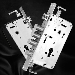 意利6068系列大门锁不锈钢锁体加厚防插锁舌多功能锁体智能锁通用