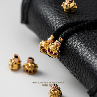 不止不只 国风大吉IP文玩新品大吉弟子珠 925银22K金 潮流百搭