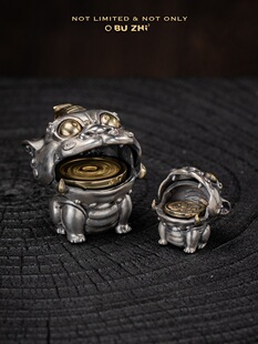 不止不只 招财貔貅可爱原创吊坠 招财进宝 嘴可打开钱币可转 个性