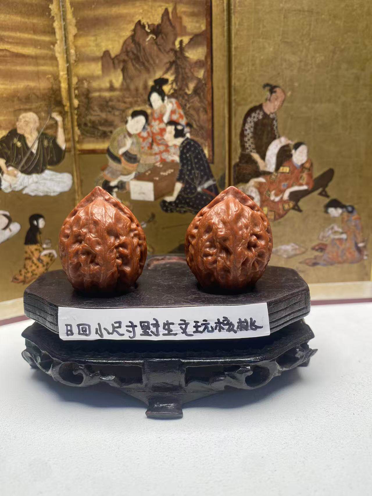 中古文玩核桃鸡心核桃手把件把玩手盘桃核小手捻工艺品精工预打底