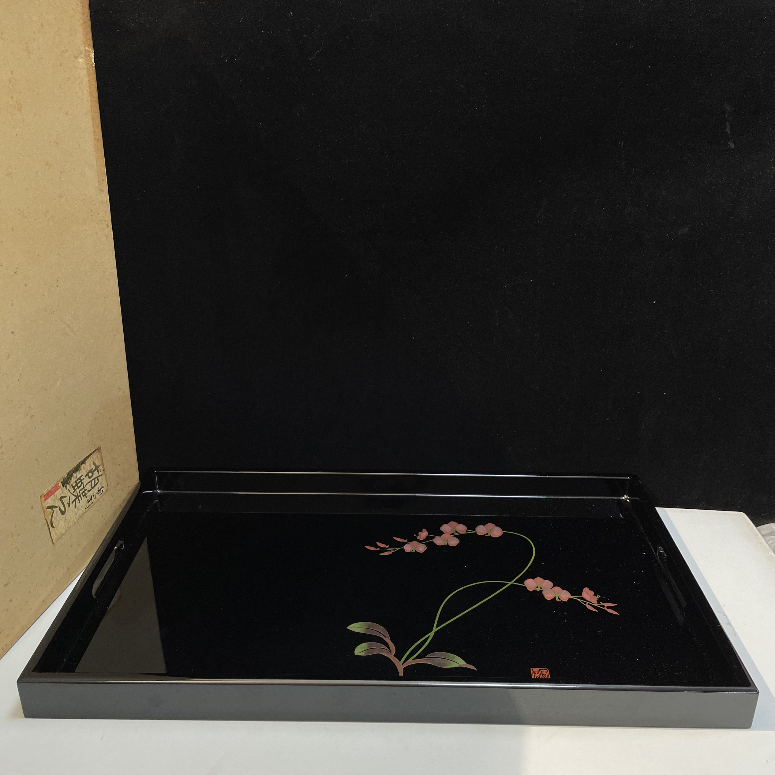 日本中古漆器越前涂山中涂飞弹春庆涂轮岛涂实木树脂茶盘托盘手盆