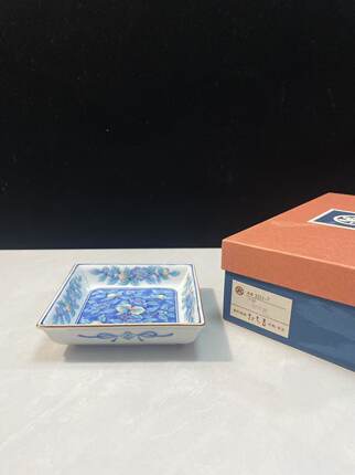 日本中古陶瓷，吉，青花彩绘赤绘盘子餐盘菜盘餐具库存尾货