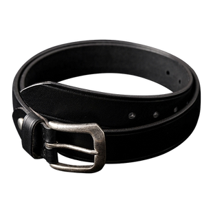 Mvc&Co.匠织 经典白铜扣复古绅士全粒面牛皮植鞣革细条手工制皮带