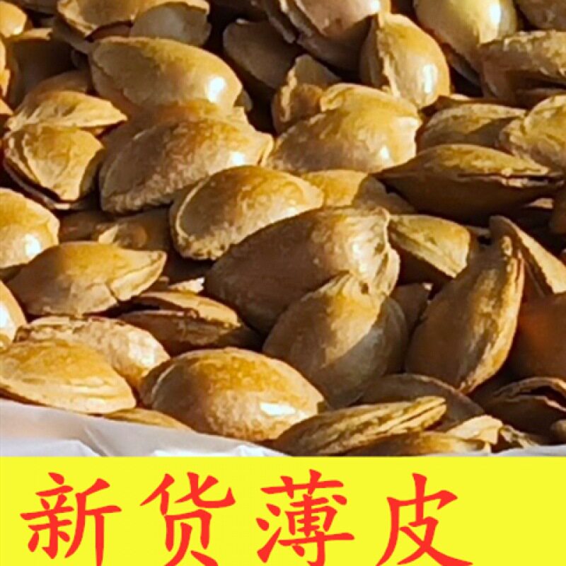 3斤杏仁坚果开口杏核散装五香奶香味小白杏装小杏核250g/500g