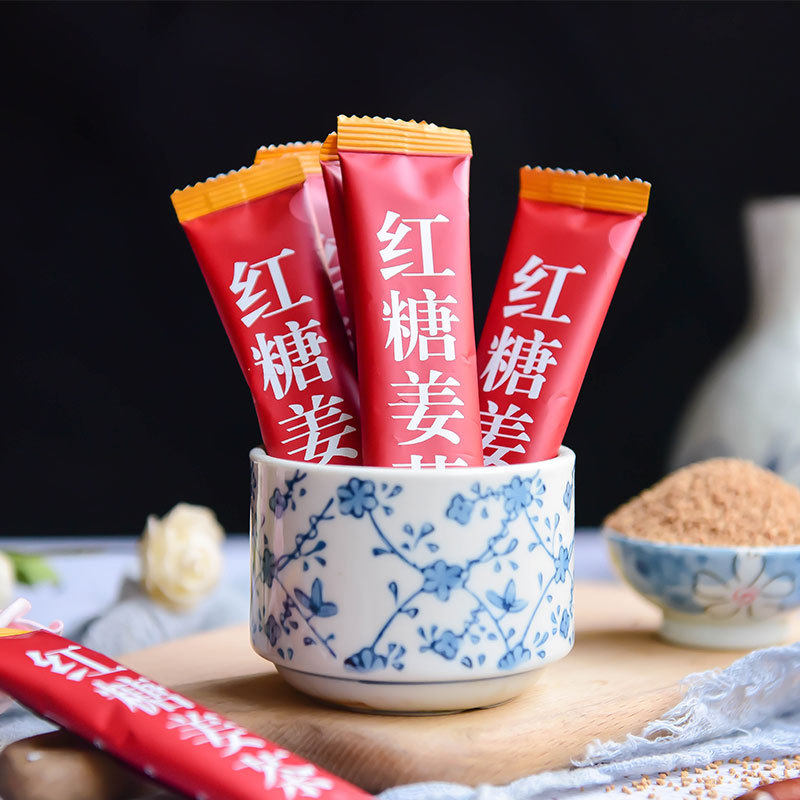 花润心甜红糖姜茶条装颗粒10g一条大姨妈速溶固体饮料姜枣姜汁