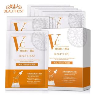 补水修护 一件装 面膜美主人VC蚕丝滋润保湿 提亮肤色女护肤贴片式