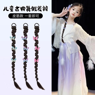 儿童古典民族胶州秧歌头饰傣族发饰扇子舞头花演出诗雨江南配饰女