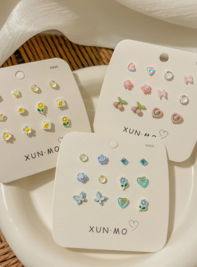 儿童耳钉纯银2025新款高级感轻奢独特漂亮精致耳环有耳洞女童耳饰