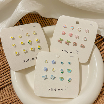 儿童耳钉纯银2025新款高级感轻奢独特漂亮精致耳环有耳洞女童耳饰