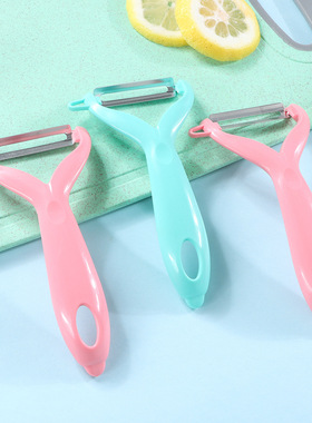 2个多功能切菜器擦丝器削皮切丝刨丝器刮皮器塑料拉丝器个性创意