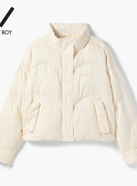 BOY BY BOY商场同款潮牌女装冬季宽松加厚加绒羽绒服W28009