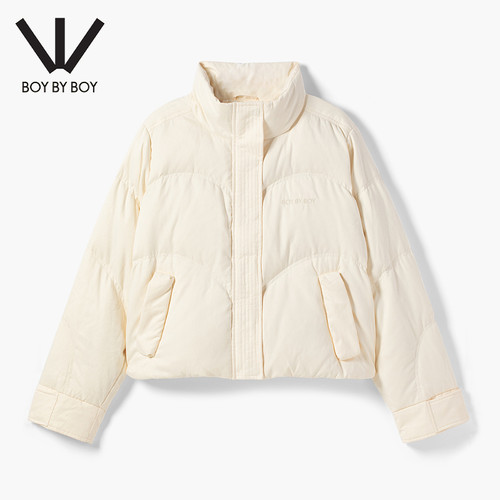 BOY BY BOY商场同款潮牌女装冬季宽松加厚加绒羽绒服W28009