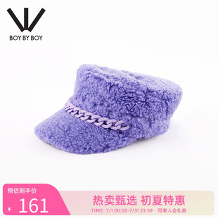 时装 Boy 潮牌女款 帽触感温暖舒适彩色链条W90004 Boy冬季