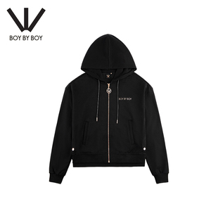 卫衣宽松休闲外套春季 Boy 连帽开衫 Boy潮牌女装 W06002
