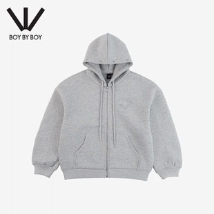 外套 Boy休闲风连帽拉链卫衣女士开衫 Boy