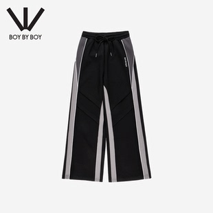 复古拼接撞色休闲裤 BOY 美式 BOY潮牌25秋冬新款 女士