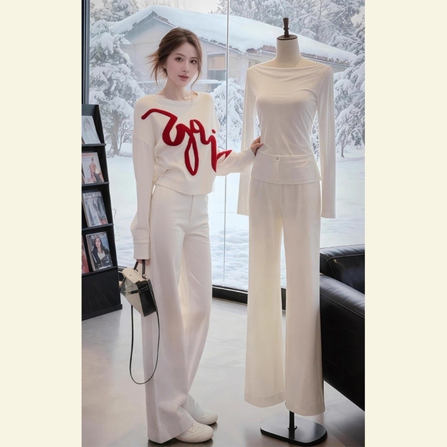 韩美交加~秋冬美式字母圆领卫衣无帽套头韩系百搭宽松长袖上衣女,女装/女士精品,大码内搭,淘宝优惠券,粉丝福利购,淘宝优惠卷