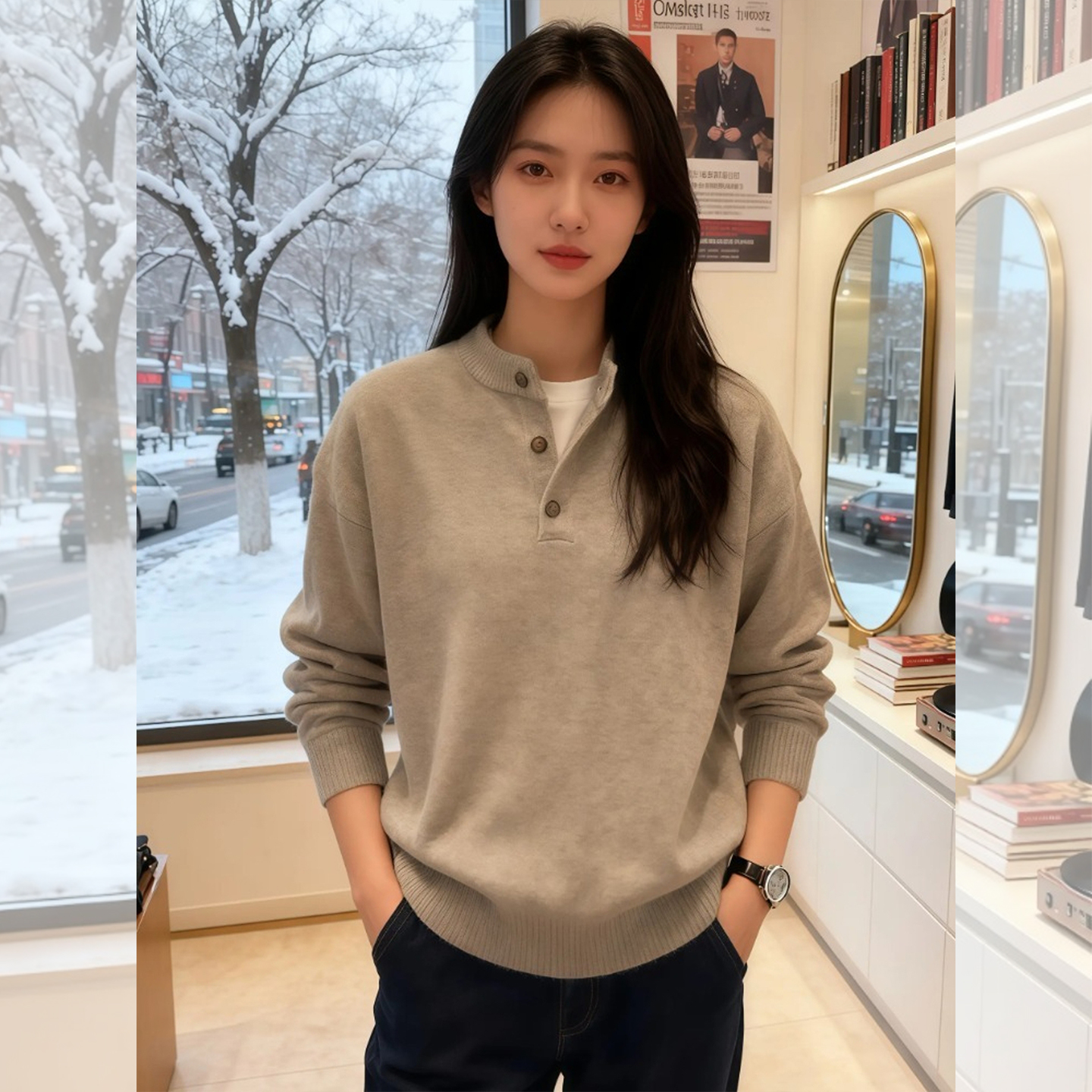 【送运费险】抖音爆款灰色卫衣女