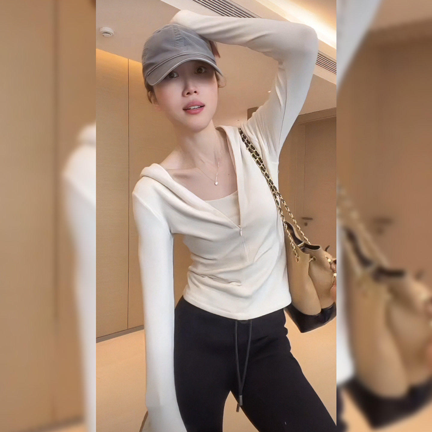 半拉链白色连帽长袖t恤女士春秋2026新款帽衫上衣磨毛打底衫内搭,女装/女士精品,大码内搭,淘宝优惠券,粉丝福利购,淘宝优惠卷