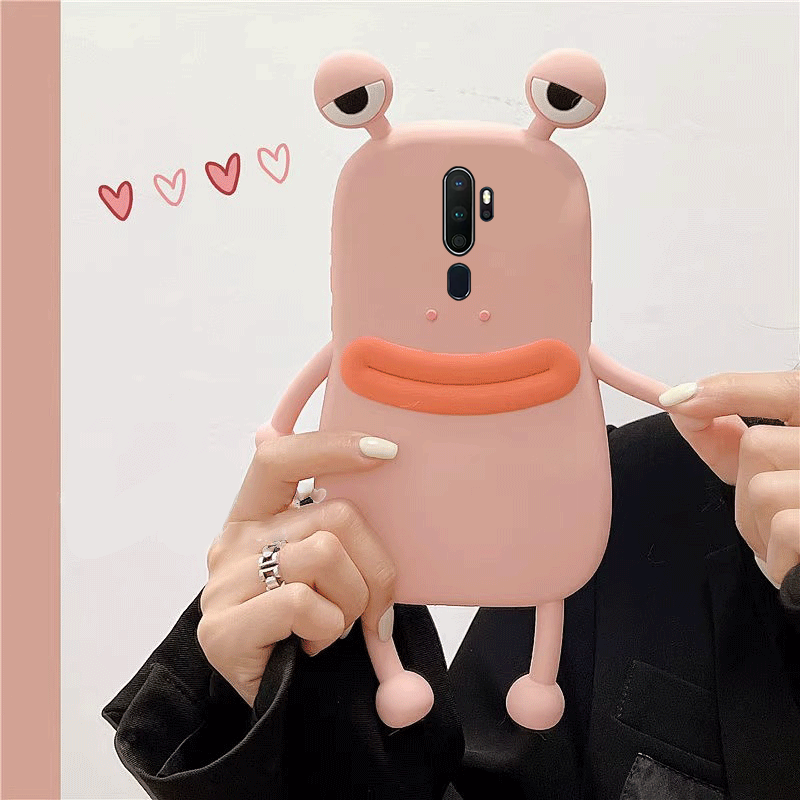 粉色青蛙赵露思同款oppoa11x手机壳a9x斜挎a8挂绳a7x斜跨a5背带a3可背a1pro斜挂式oppo背包式a1x保护套a9创意