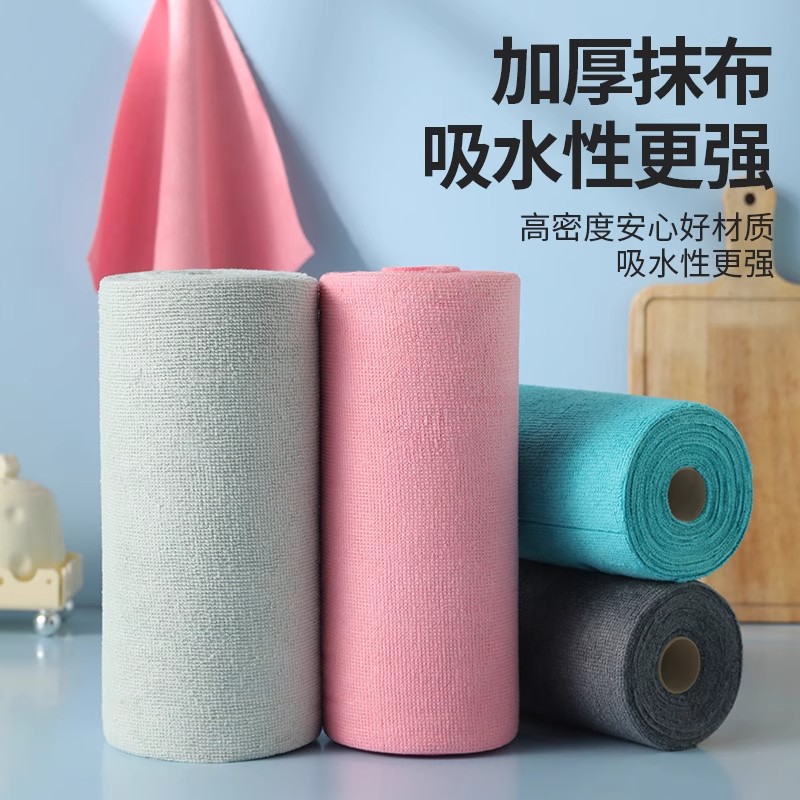 周抛抹布洗碗布毛巾手撕吸水清洁抹布懒人厨房灶台专用基本不掉毛
