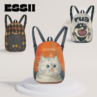 小众设计时尚 2024新款 卡通休闲百搭少女大容量印花双肩包 款 完美款