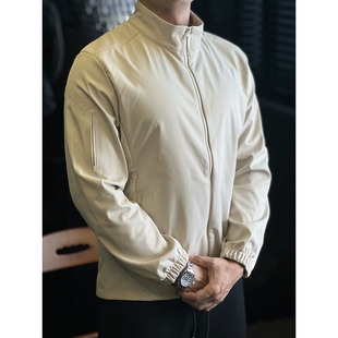 简素Design三防科技立领加绒夹克男宽松休闲户外山系通勤外套秋冬