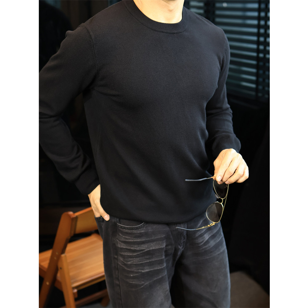 简素Design高端绵羊毛针织衫男修身打底毛衣休闲通勤内搭上衣秋冬,男装,羊绒套衫,淘宝优惠券,粉丝福利购,淘宝优惠卷
