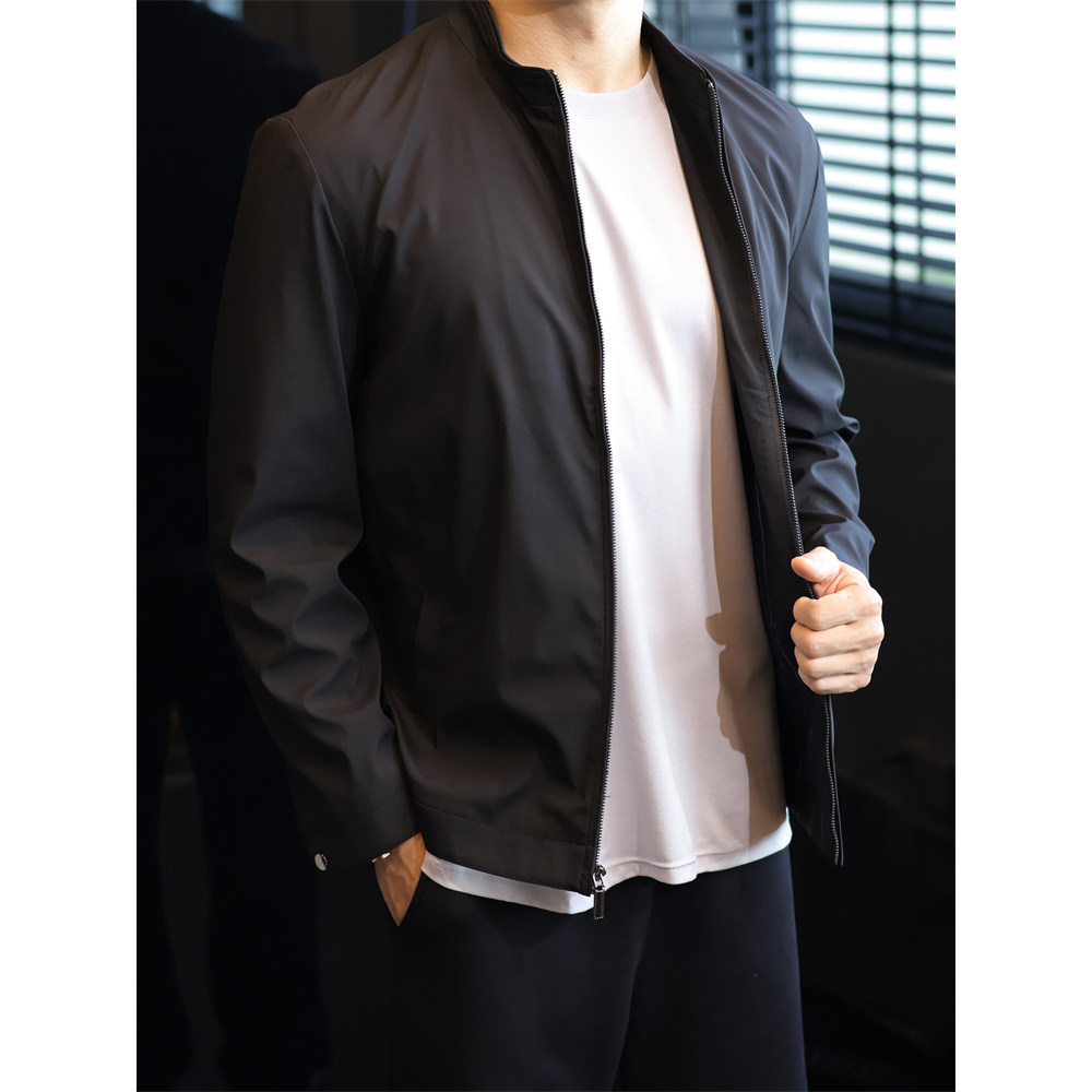 简素Design复古抗皱商务立领行政夹克男宽松休闲简约工装外套春秋,男装,夹克,淘宝优惠券,粉丝福利购,淘宝优惠卷