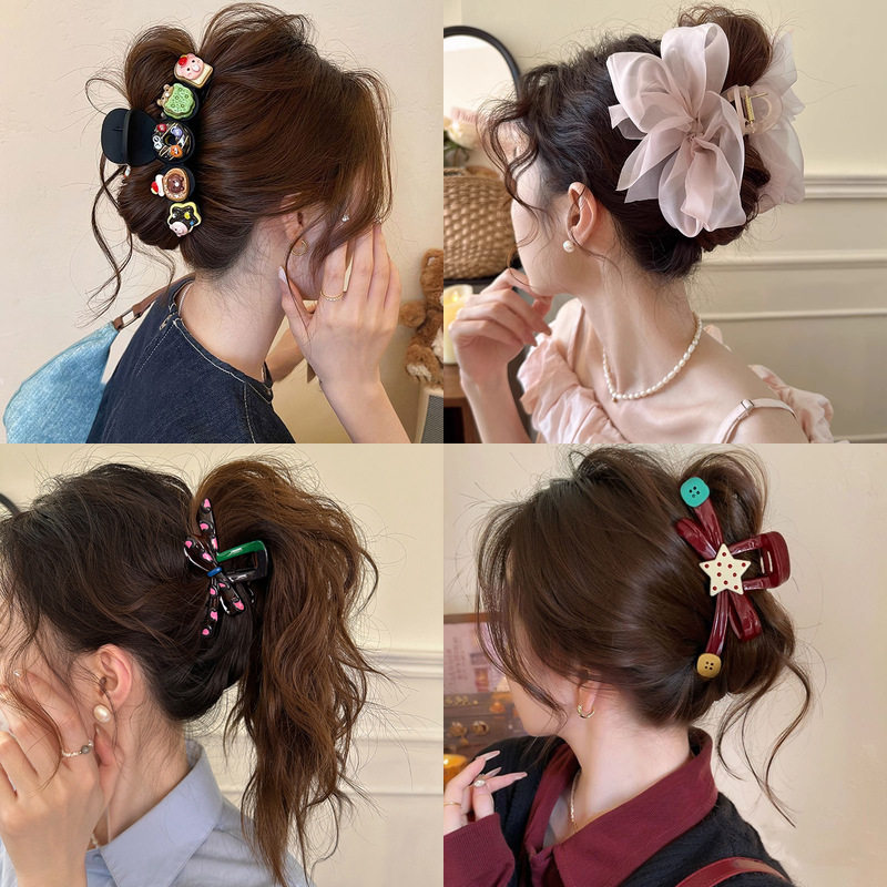 高级感气质抓夹女后脑勺大号亚克力鲨鱼夹发卡秋冬蝴蝶结发夹头饰,饰品/流行首饰/时尚饰品新,民族风发饰,淘宝优惠券,粉丝福利购,淘宝优惠卷