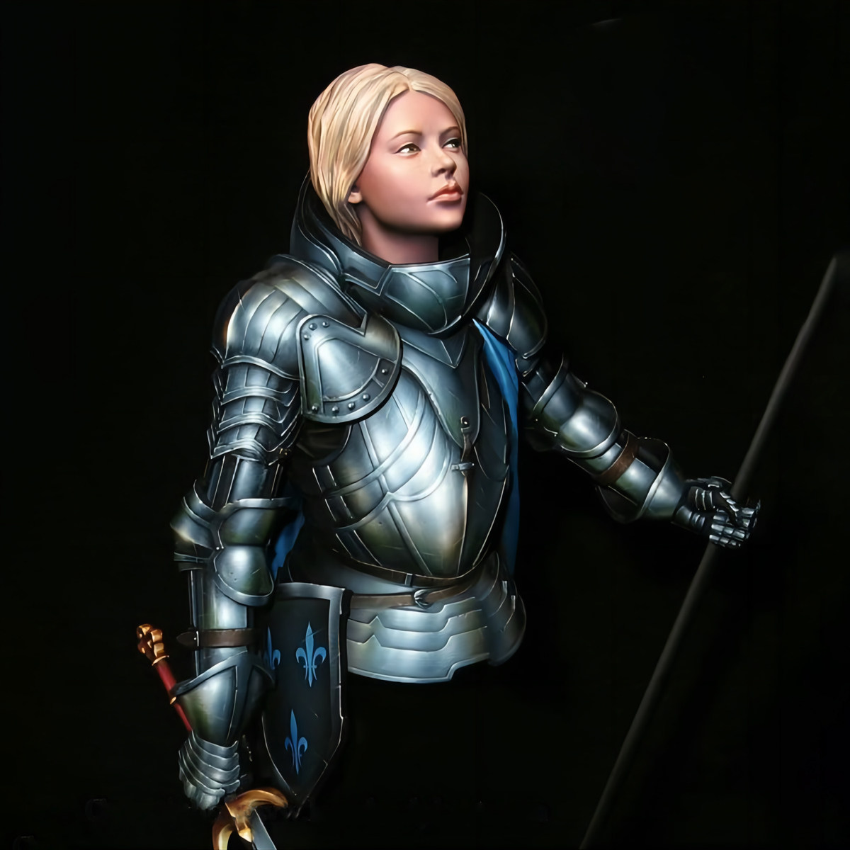 圣女贞德树脂模型手办胸像现货