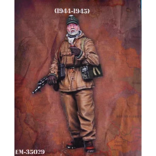 源模居GK 1/35树脂模型 德国二战士兵手办白模 570