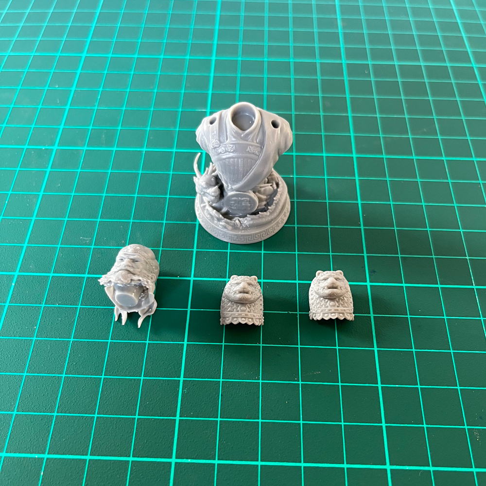 60mm张飞白模GK树脂模型