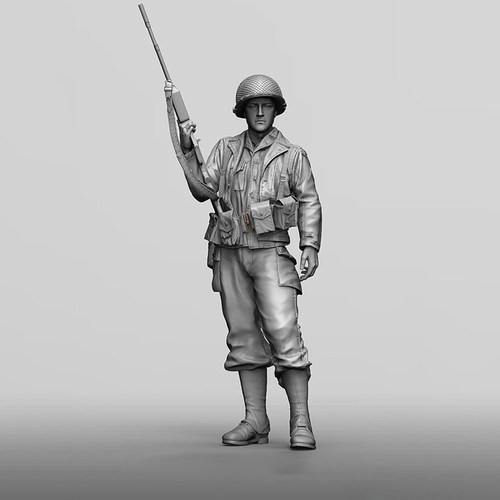 1/16兵人白模树脂模型