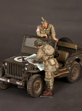 1/35 二战士兵 树脂模型现货手办兵人 军事题材 白模-379C