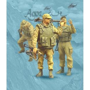 源模居GK 1/35树脂模型 苏联空降兵在阿富汗 (3人) 手办白模 516