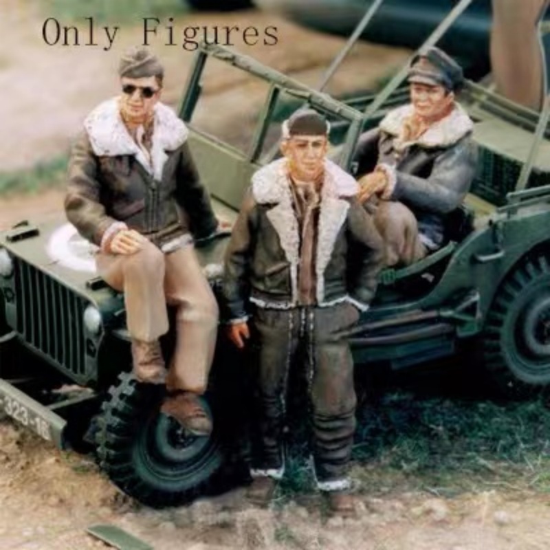 源模居GK 1/48树脂模型 美国陆军飞行员 手办白模 611R